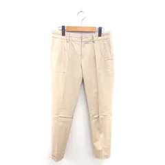 イネド INED テーパード センタープレス パンツ ロング ジップフライ ロールアップ 9 ベージュ 薄茶 /TT25のサムネイル