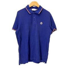 MONCLER ポロシャツ ブルー Sサイズ - メルカリ