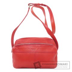 Longchamp ロンシャン ショルダーバッグ 赤系 チュニジア製 破けなし 