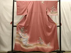 平和屋着物■訪問着　浜松文　暈し染め　金銀彩　正絹　逸品　AABG8042sx
