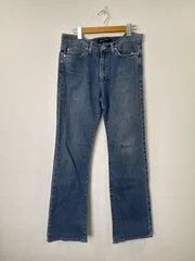 S00276　VERSACE｜ヴェルサーチ｜ジーンズ｜デニムパンツ｜インディゴ｜ブルー｜BLUE｜青｜メンズ｜L｜ストリート｜ラグジュアリー｜アメカジ｜Y2K｜90S｜古着｜USA古着｜ヴィンテージ｜ブランド古着｜ジーパン｜ボトムス｜フォロー割｜今期トレンドのサムネイル
