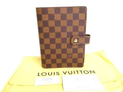 ルイヴィトン LOUIS VUITTON ダミエ アジェンダ MM 手帳カバー システム手帳 メンズ レディース 【未使用保管品】のサムネイル