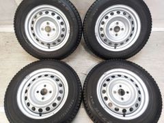 プロボックス.サクシード純正165R13LTバリ山冬タイヤ付きホイール8PR