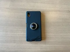 286L1222 Xperia ACE Ⅲ用 リング付きスマホケース ブラック【傷有】のサムネイル