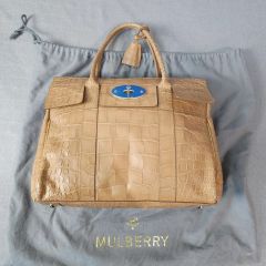 未使用保管品/現行近○ マルベリー アレクサ サッチェルバッグ 2way 