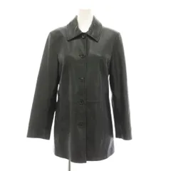 ブルックスブラザーズ BROOKS BROTHERS レザーコート ハーフ アウター M 黒 ブラック 長袖 /YMのサムネイル