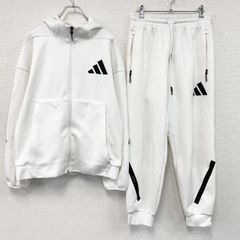 adidas ジャージ上下セット AEROREADY 白黒 M - メルカリ