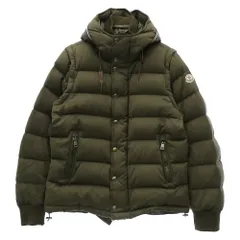 MONCLER モンクレール 120914190905 HEM GIUBBOTTO 袖ロゴワッペン 2way ダウン ベスト ジャケット カーキ系 2【中古】のサムネイル