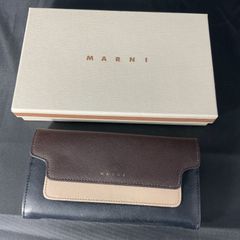 K*i様 美品 マルニ MARNI 財布 ウォレット 長財布 小銭入れ ネイビー