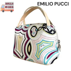 EMILIO PUCCI エミリオプッチ ハンドバッグ ミニバッグ ハンドル付ポーチ 幾何学柄 マルチカラーのサムネイル