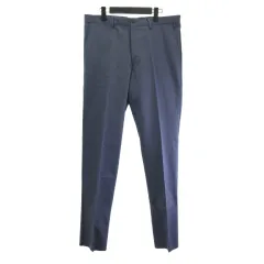 ジェイプレス J.PRESS タグ付き パンツ スラックス ピースダイ トリコチンストレッチパンツ PPOVSW0211 ブルー 94 のサムネイル