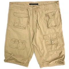 Sean John ショーンジョン カーゴショートパンツ Y2K ベージュ(メンズ 36)中古 古着 Y3643のサムネイル