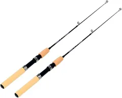 VILTAGE 2本セット 超コンパクト穴釣りロッド 65cm 短竿 ヘチ釣りや小物釣りに (ブラック)のサムネイル