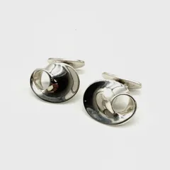 TB617【お買い得】Georg Jensen カフリンクス メビウス型 SV925 14gのサムネイル