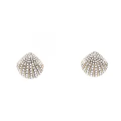 スワロフスキー SWAROVSKI ピアス Idyllia シェルモチーフ スタッド GP（ゴールドメッキ） ピアス レディース Used Aのサムネイル