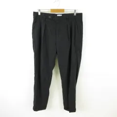 リディアル lideal  パンツ ロング リネン混 黒 31 *T271のサムネイル