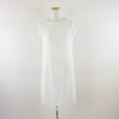ジャスグリッティー JUSGLITTY レースワンピース ミニ キャップスリーブ 白 1 *A328のサムネイル