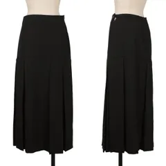 ヨウジヤマモトYohji Yamamoto×THE GINZA STORY ウールボックスプリーツスカート 黒M位のサムネイル