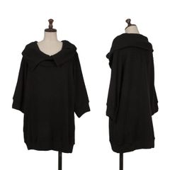ヴィヴィアンタムVIVIENNE TAM アンゴラウールショート丈Pコート 黒