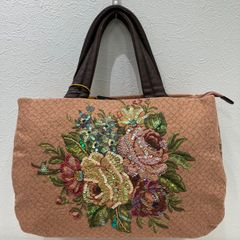 京都 岡島 シルク100% ハンドバッグ ソフリナ 新品未使用！ - メルカリ