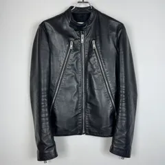 【中古品】 MAISON MARIGIELA メゾン マルジェラ S50SM0257 SX9007 LEATHER DOUBLE レザーライダース ジャケット アウター 牛革 八の字 【141-620618-sa-02-tei】のサムネイル