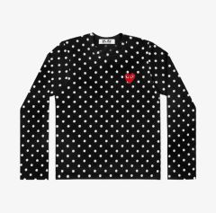 PLAY COMME des GARÇONS 水玉柄 ドット 長袖カットソー - メルカリ