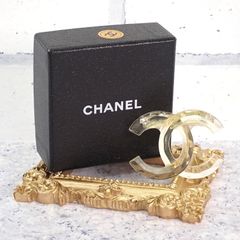 CHANEL シャネル ブローチ ココマーク ヴィンテージ シャネル CHANEL ココマーク ブローチ アクリル クリア レディース