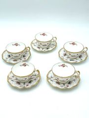 ♪美品♪ヘレンド イートン スープカップ カップ&ソーサー 5客 1 ♪美