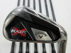 ぶっ飛び カッコいい キャロウェイ RAZR X BLACKアイアン 7本セット