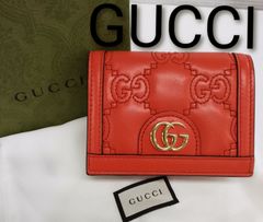 極美品♡現行♡グッチ 二つ折り財布 GGマーモント レザー マトラッセ