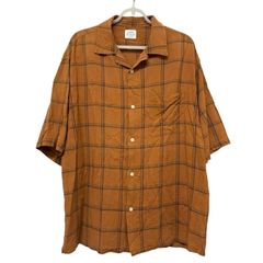 サノバチーズ/ストライプストライプオープンカラーシャツ/XL/ワイド