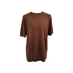 54 Loro Piana ロロ・ピアーナ コットン コットン 半袖 半そで ニット ブラウン ブラウン AFD033289Nのサムネイル