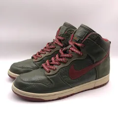 【中古】Stussy × Nike Dunk High "Army Olive"　315593-331　28cm スニーカー ステューシー×ナイキ ダンク[17]のサムネイル