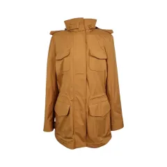 40 Loro Piana ロロ・ピアーナ ポケット ハイネック フード ジャケット キャメル Z5F4BEPWのサムネイル