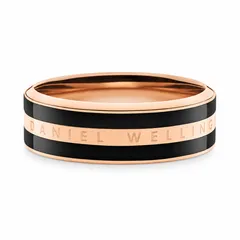 【ギフト対応可】ダニエルウェリントン DANIEL WELLINGTON リング Emalie Ring Rose Gold Black 指輪 ローズゴールド ブラック 高級 上品 アクセサリー ジュエリー 人気 ブランド おしゃれ 記念 プレゼント 送料無料のサムネイル