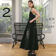 【極美品】Lee × JILL STUART リー×ジルスチュアート コラボ ビスチェデニムワンピース XS(JPM S～M)  黒 ブラック 【古着】【中古】【送料無料】のサムネイル