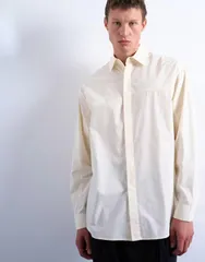 トップマン メンズ トップス シャツ オーバーサイズフィット Topman oversized fit formal shirt in light yellow Light Yellow イエローのサムネイル