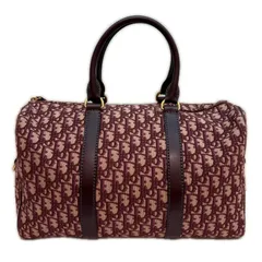 Dior ディオール 2WAYバッグ オブリーク  ボストンバッグ レザー/キャンバス ボルドー レディース【中古】【473】のサムネイル