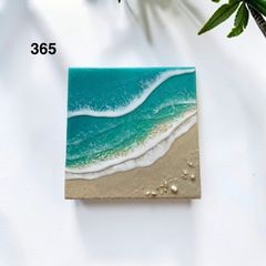 365波アート レジンアート オーシャンアート 南国の海 20cm角 - メルカリ