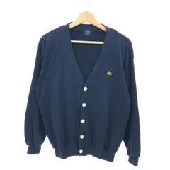 Brooks Brothers ブルックスブラザーズ 長袖スウェットカーディガン サイズ:M 90ｓ/日本製/Ｖネック   コットン ネイビー メンズ / 240001192352のサムネイル