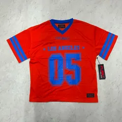 USA仕様 FUBU フブ Football Game Jersey フットボール メッシュ ゲームシャツ Y109 オレンジ (FBT3)のサムネイル