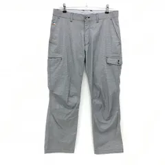 【美品】ルコックゴルフ パンツ ライトグレー×黒 地模様 ストレッチ ポケット複数  メンズ 85 ゴルフウェア le coq sportifのサムネイル