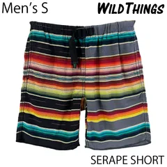 【USED／メンズS】WILD THINGS セラペ ショーツ マルチカラーボーダーのサムネイル