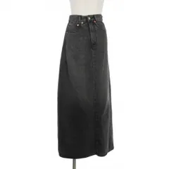 エムエムシックス メゾンマルジェラ MM6 Maison Margiela Long Skirt デニム ロング スカート 36 ブラック 黒 S62MI0016 国内正規のサムネイル