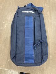 美品】BRIEFING ラウンドバッグ ネイビー - メルカリ