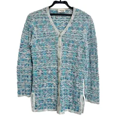 MISSONI SPORT ミッソーニ スポーツ レディース トップス カーディガン ジグザグ柄 ブルー系 サイズ不明 J6のサムネイル