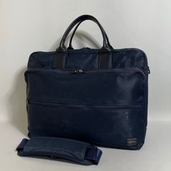 PORTER 2WAY ブリーフケース 拡張 ポーター A4 PC収納 ネイビー - メルカリ