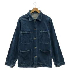 【中古】80s UNIVERSAL OVERALL デニムカバーオール インディゴ サイズM相当 ユニバーサルオーバーオール[24]のサムネイル