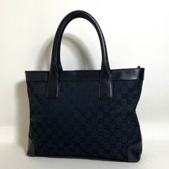 2605-309｜グッチ GGキャンバス トートバッグ ブラック - メルカリ
