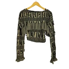 アメリ AMERI MANY WAY JACQUARD SHORT KNIT TOP レディース  Sのサムネイル